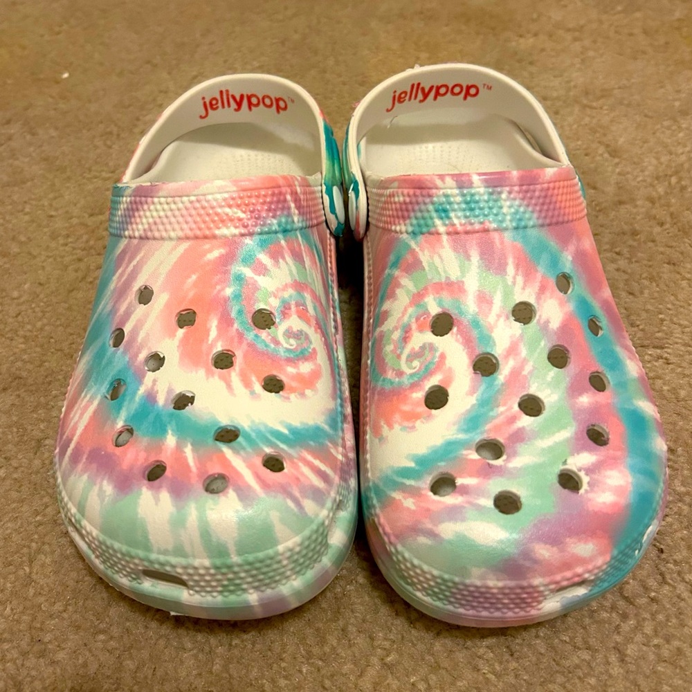 Tie Dye Jellypop Rubber Clogs Size 7/8W No Box